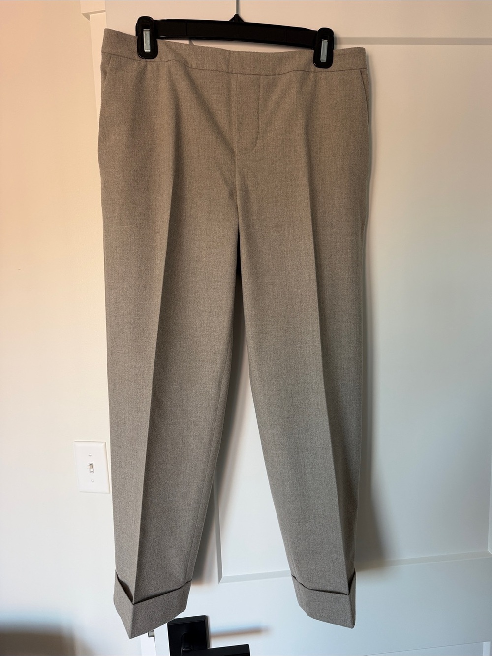 Brochu Walker Tailored Cropped Dress Pants in Light Taupe